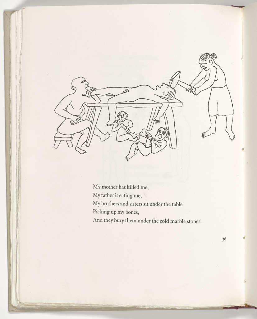 Headpiece (page 36) from Three Young Rats and Other Rhymes