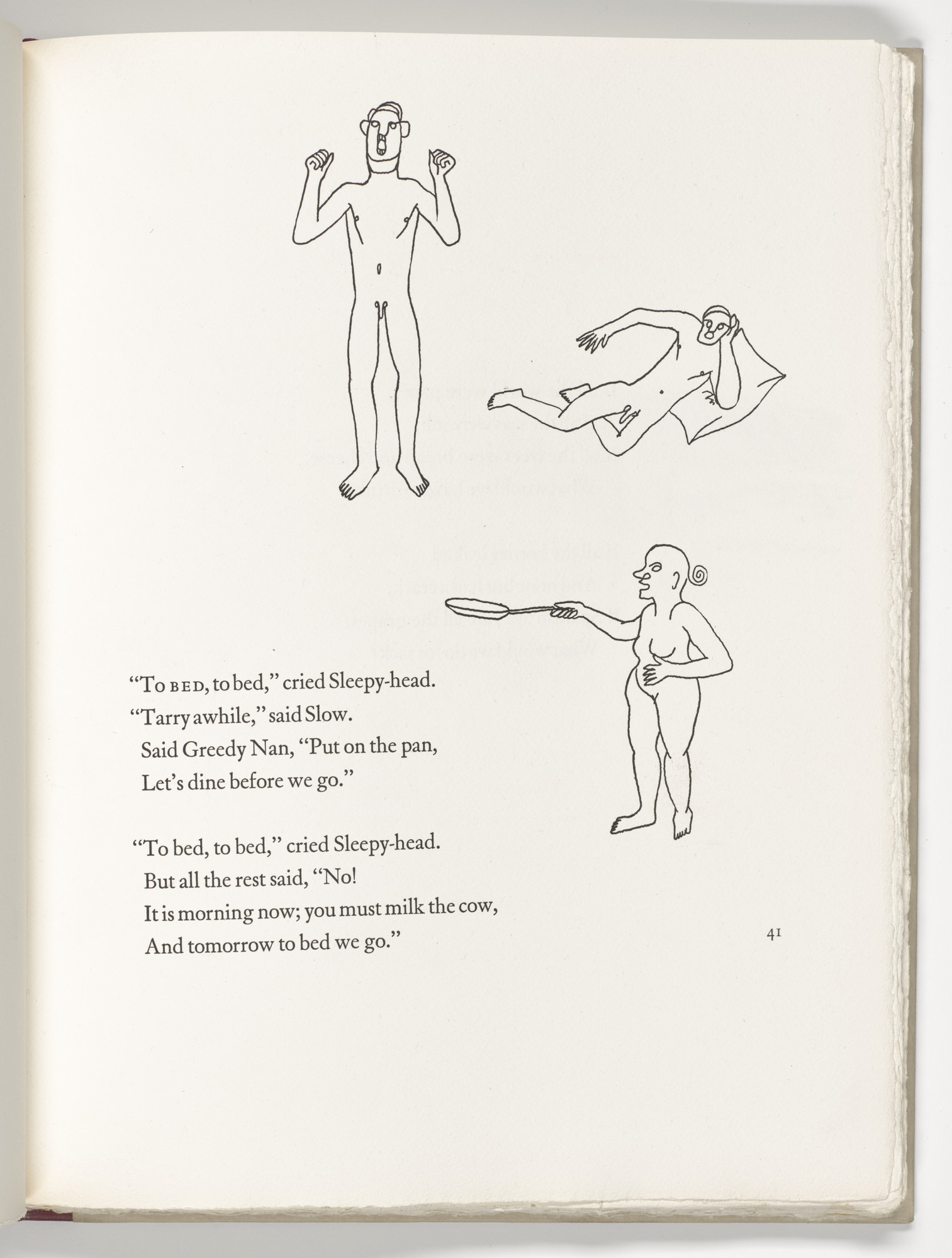 Alexander Calder. Headpiece (page 41) from Three Young Rats and Other Rhymes