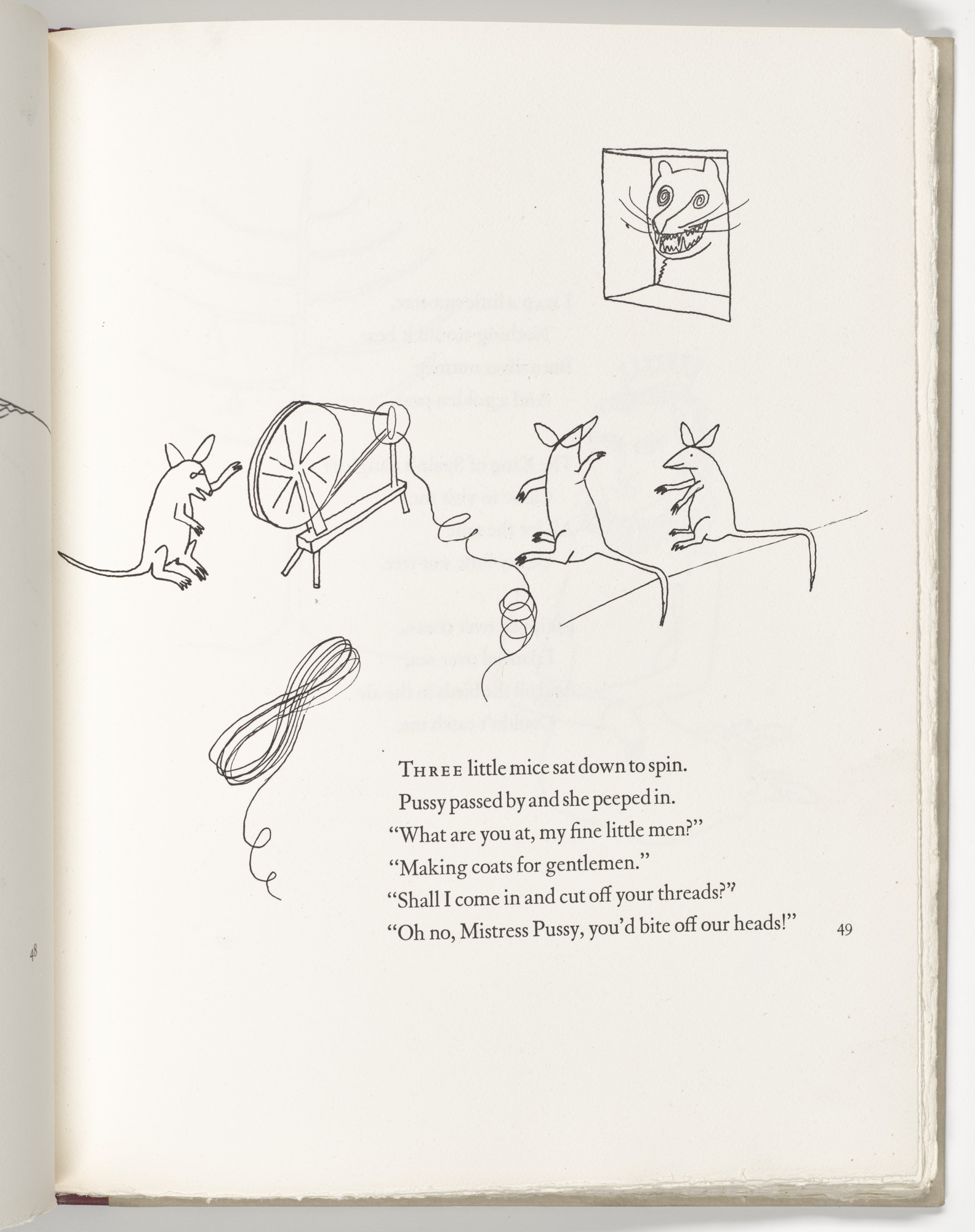 Alexander Calder. Headpiece (page 49) from Three Young Rats and Other Rhymes