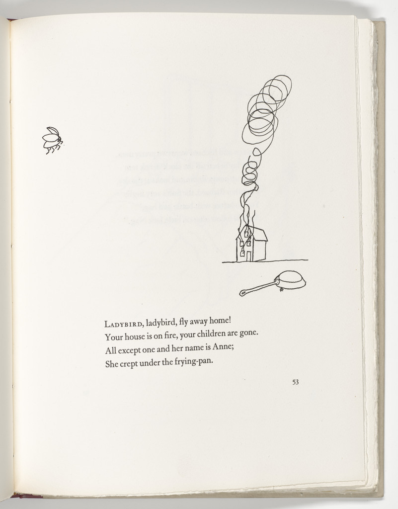 Headpiece (page 53) from Three Young Rats and Other Rhymes
