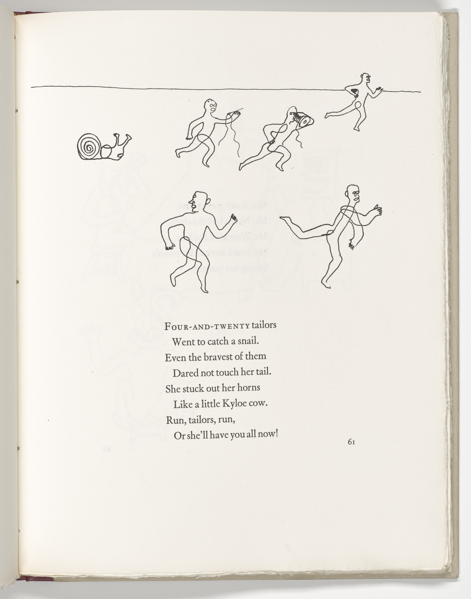Alexander Calder. Headpiece (page 61) from Three Young Rats and Other Rhymes