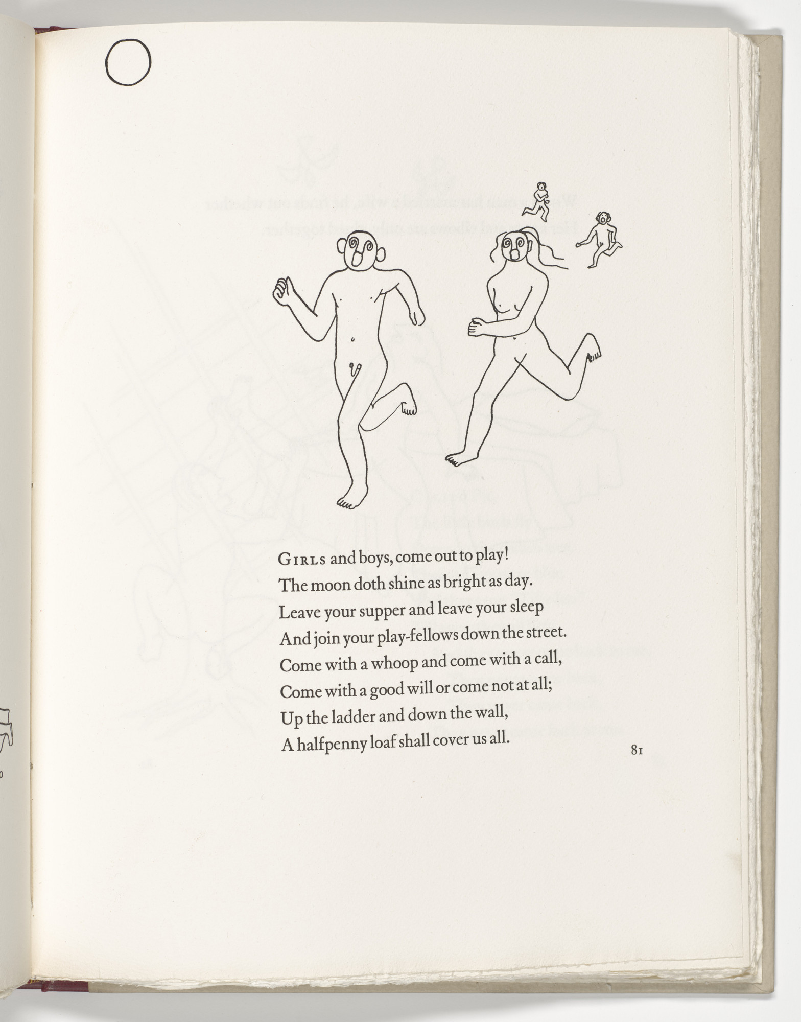 Alexander Calder. Headpiece (page 81) from Three Young Rats and Other Rhymes