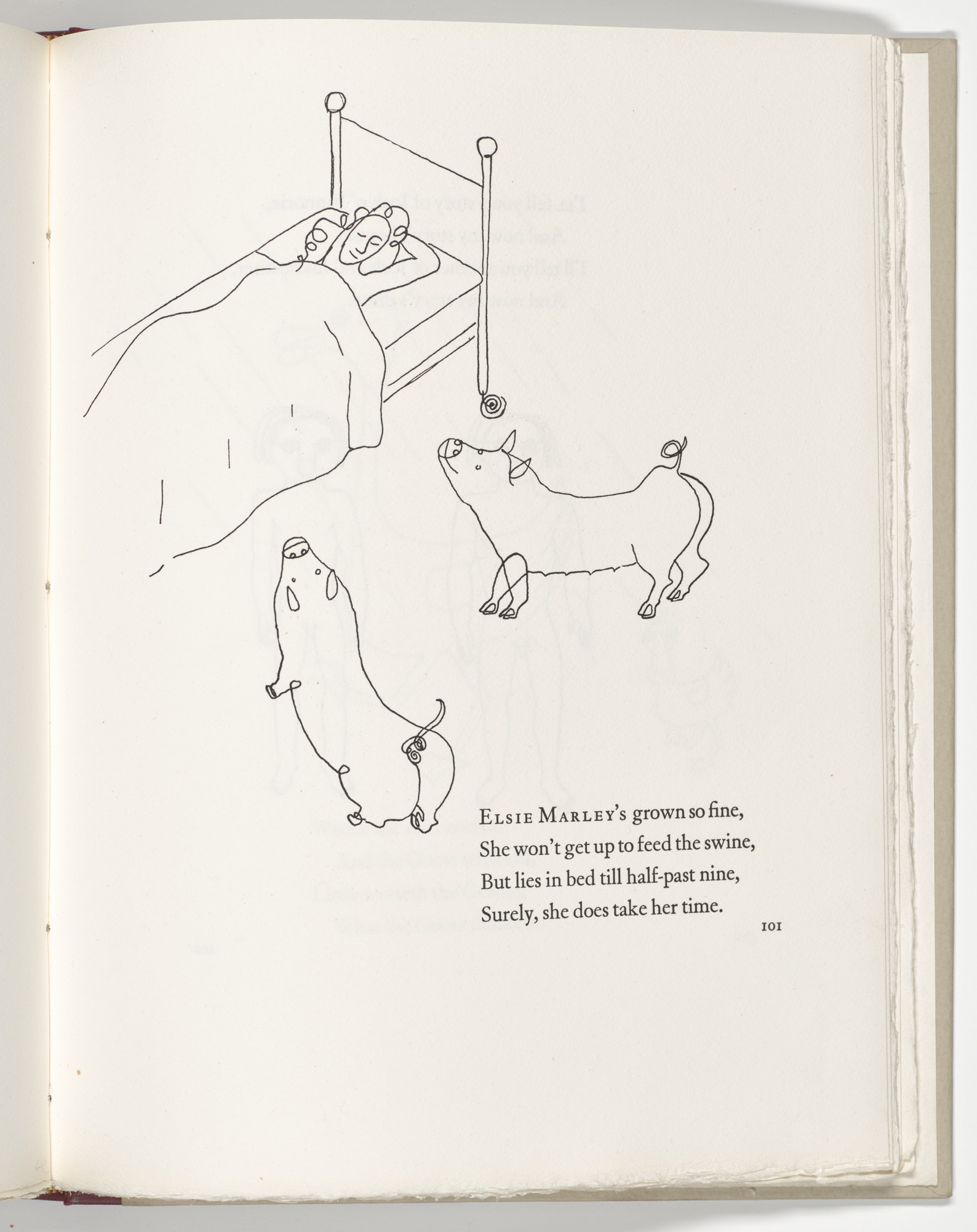Alexander Calder. Headpiece (page 101) from Three Young Rats and Other Rhymes