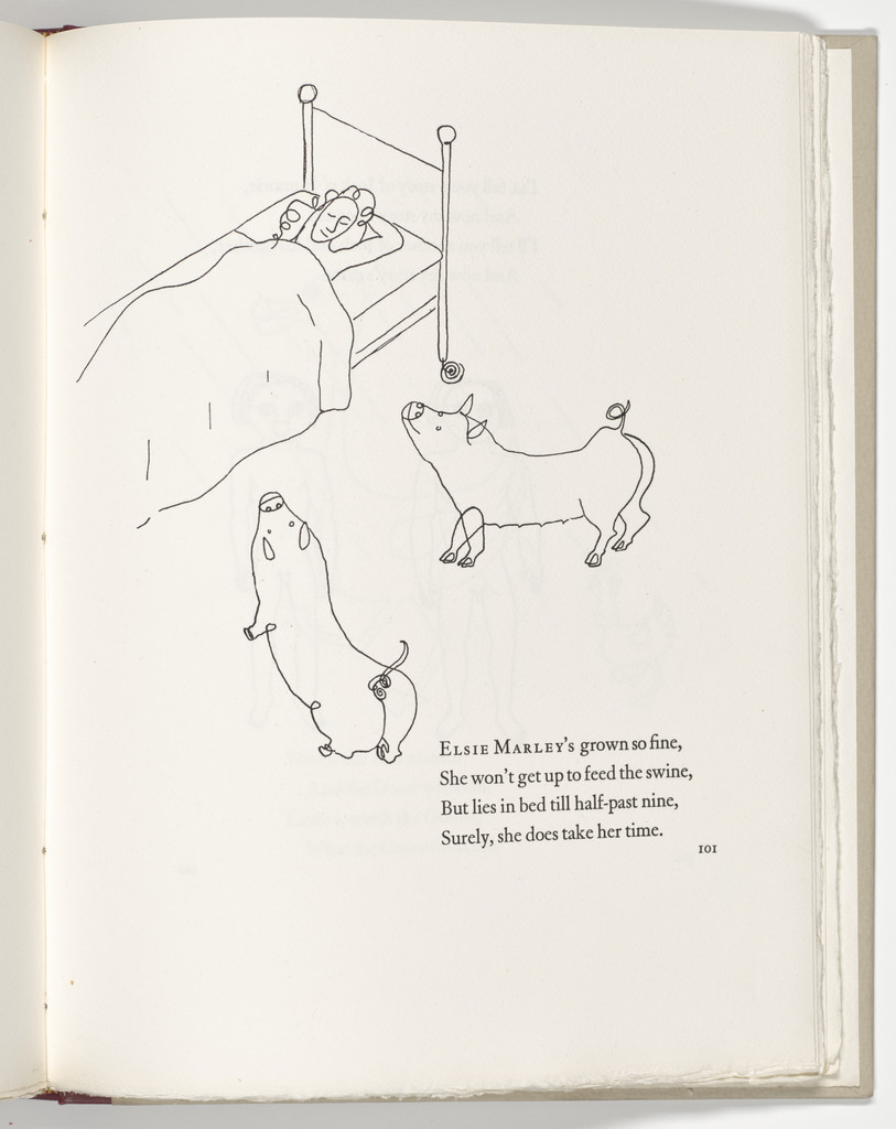Headpiece (page 101) from Three Young Rats and Other Rhymes