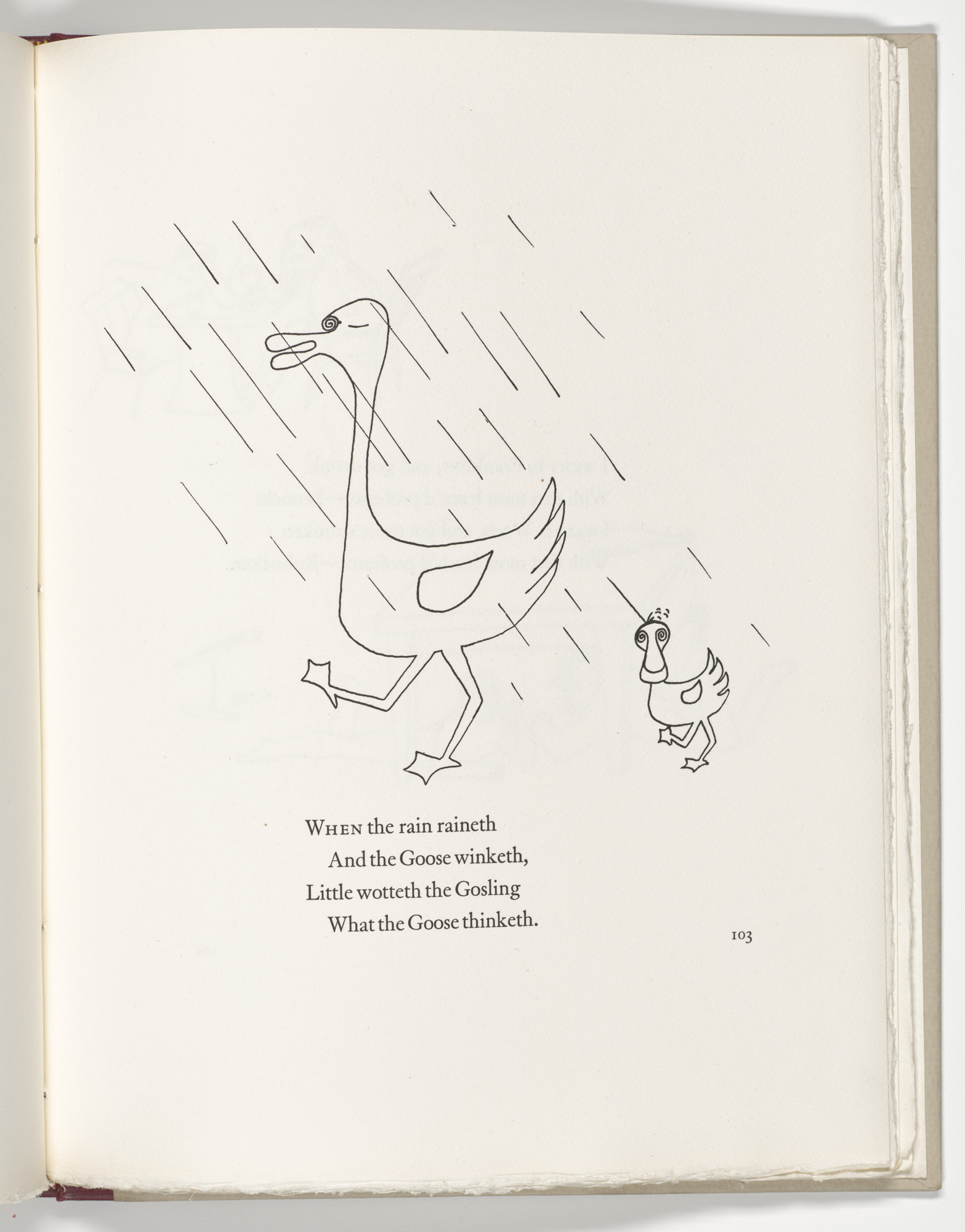 Alexander Calder. Headpiece (page 103) from Three Young Rats and Other Rhymes