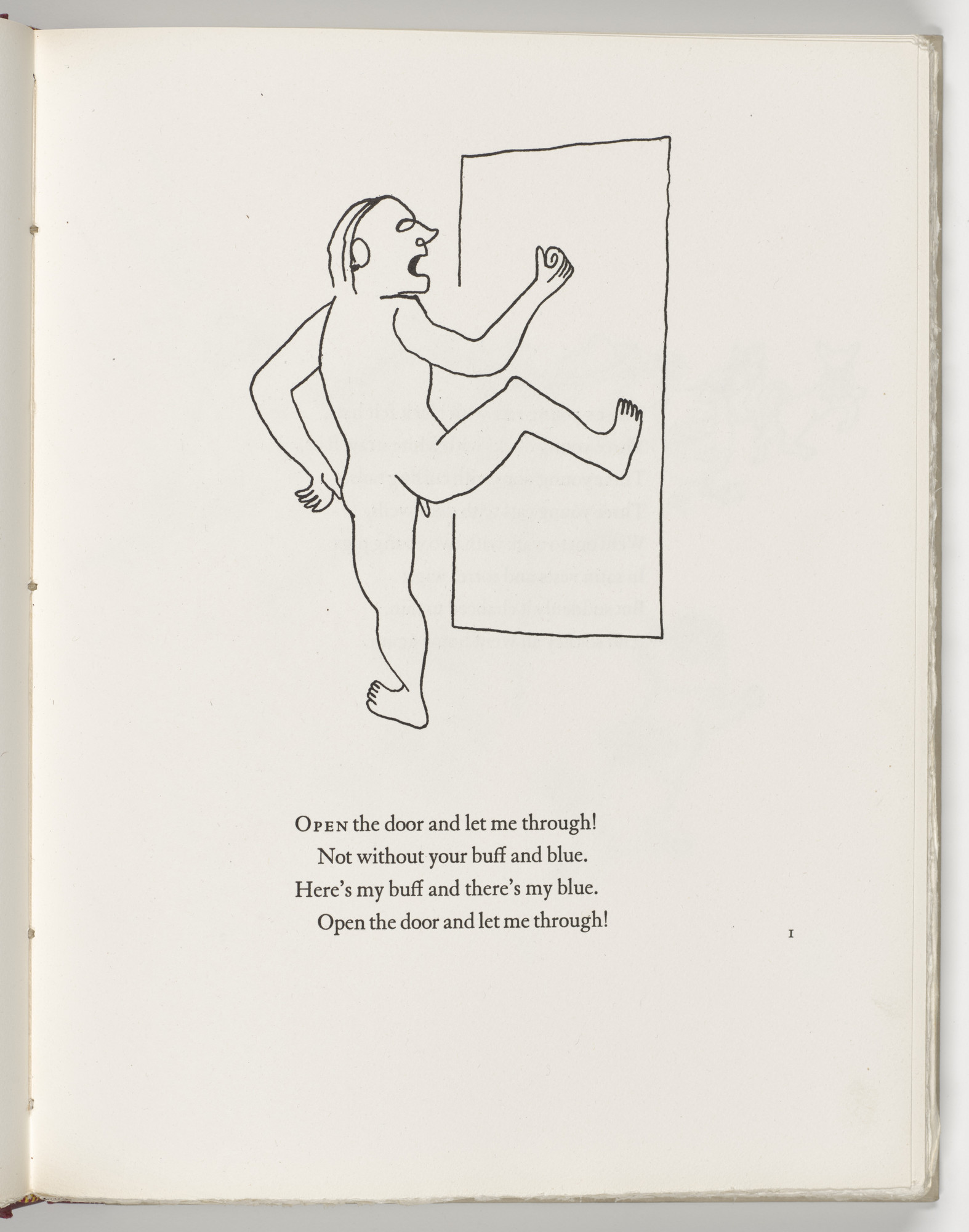 Alexander Calder. Headpiece (page 1) from Three Young Rats and Other Rhymes