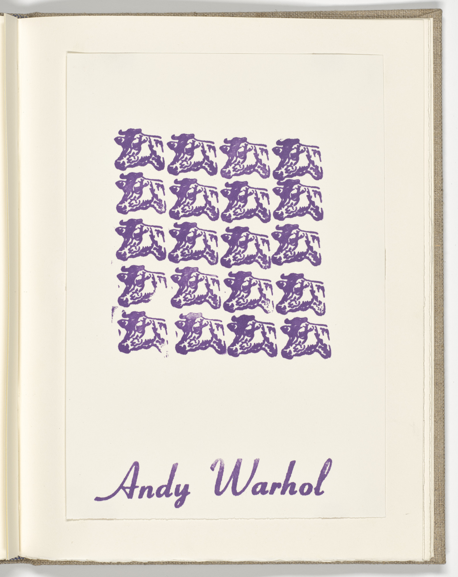 Andy Warhol. Plate (folio 8) from Stamped Indelibly