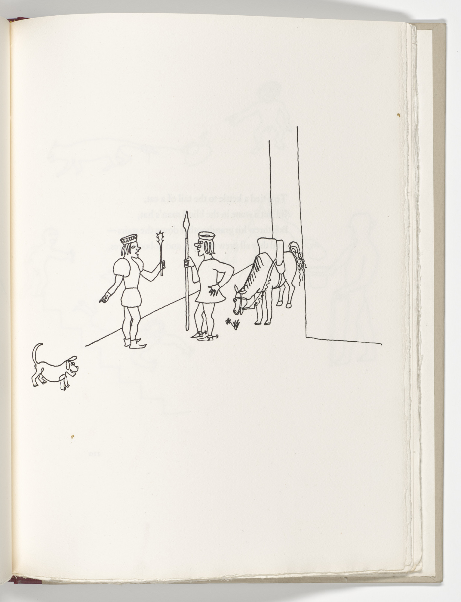 Alexander Calder. Plate (page 109) from Three Young Rats and Other Rhymes