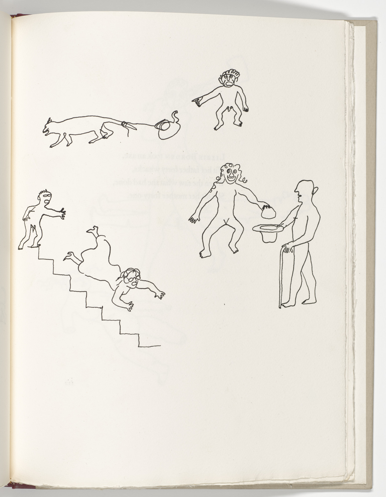 Alexander Calder. Plate (page 111) from Three Young Rats and Other Rhymes