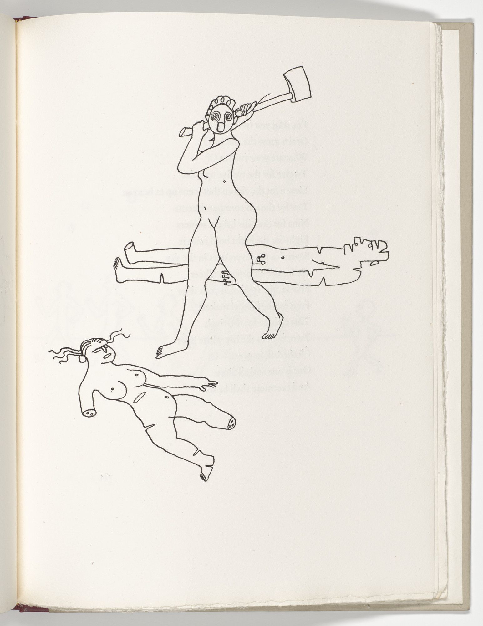 Alexander Calder. Plate (page 113) from Three Young Rats and Other Rhymes
