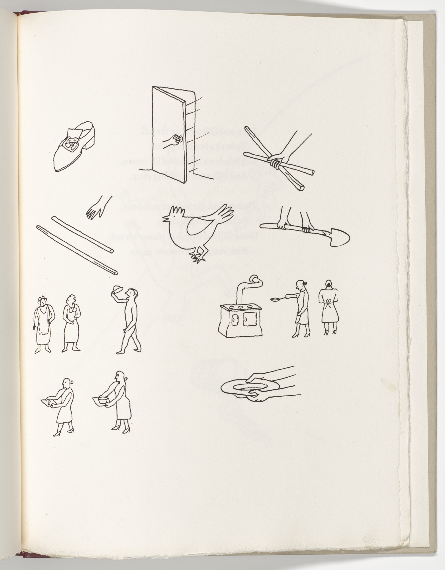Alexander Calder. Plate (page 121) from Three Young Rats and Other Rhymes