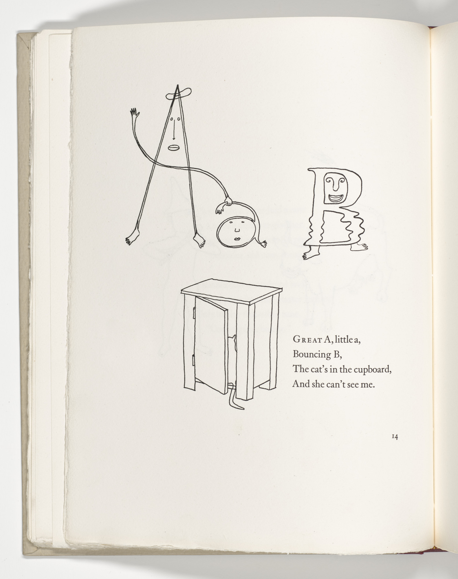 Alexander Calder. Headpiece (page 14) from Three Young Rats and Other Rhymes