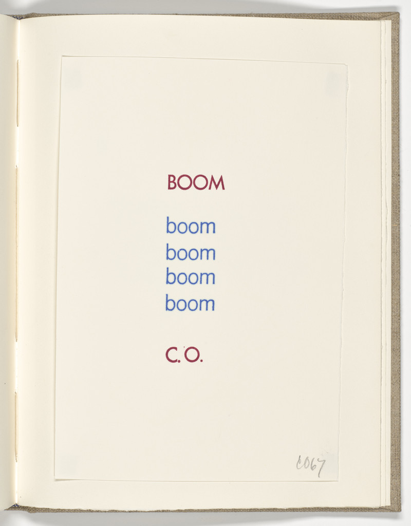 Boom (folio 11) from Stamped Indelibly