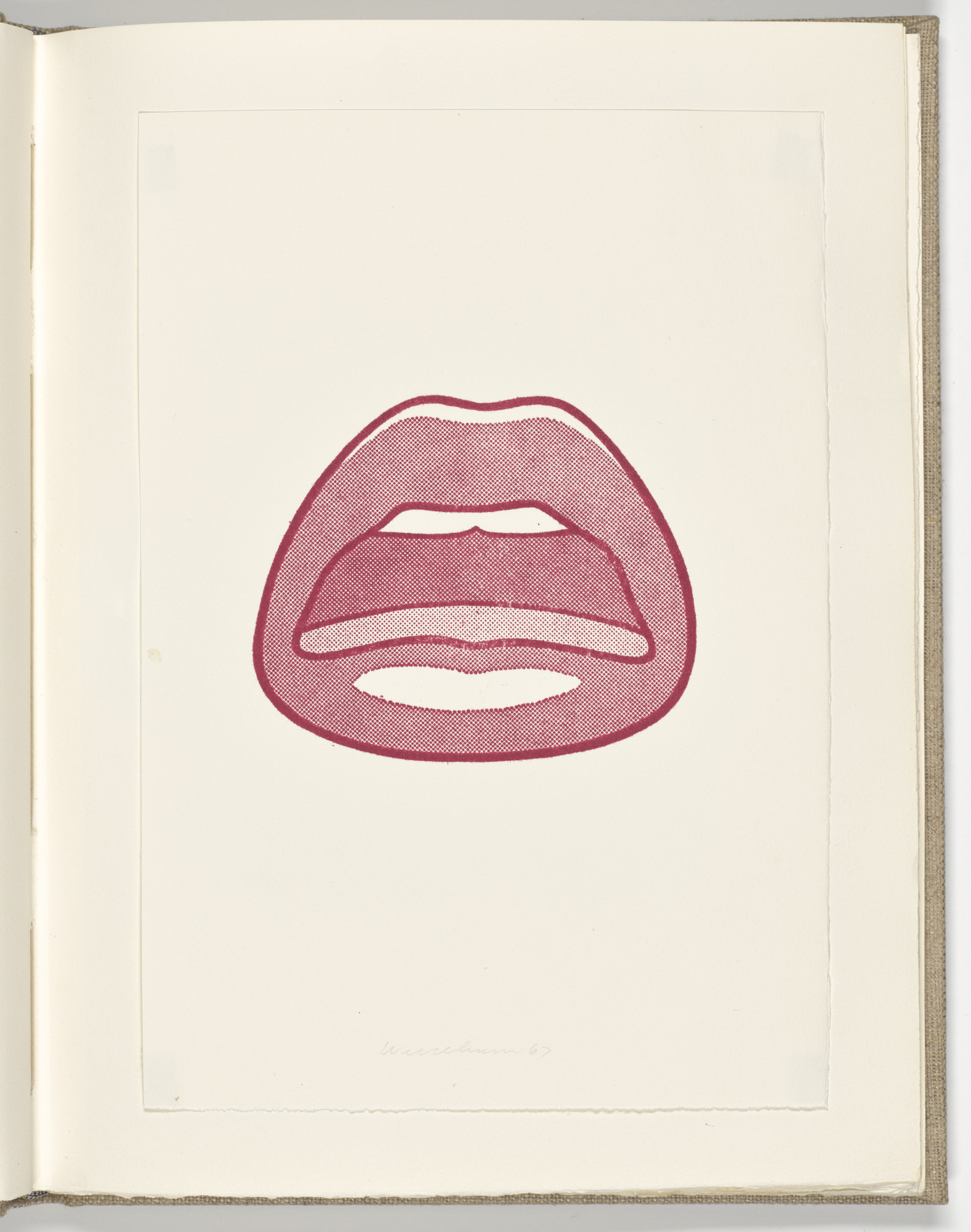 Tom Wesselmann. Plate (folio 3) from Stamped Indelibly