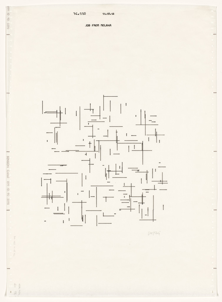 Molndrian, Vera Molnar, 1974