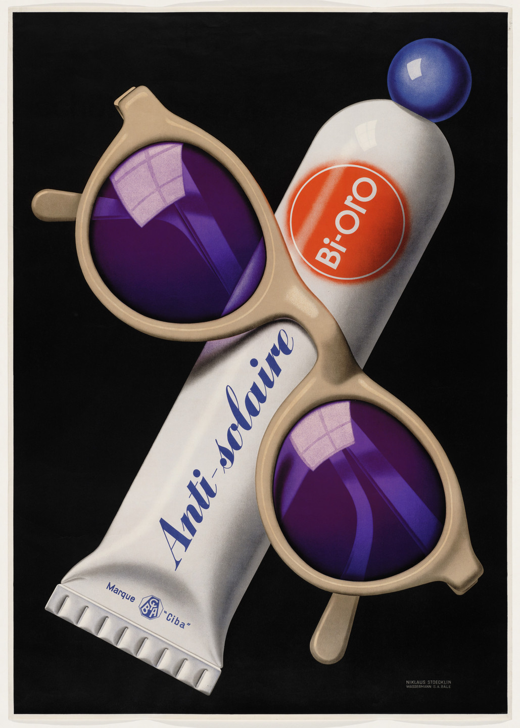Niklaus Stoecklin. Bi-Oro (Poster for sunscreen). 1941