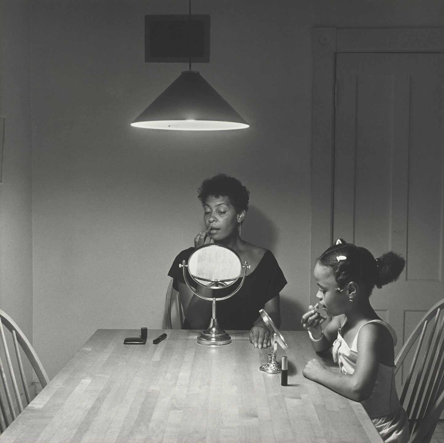 Carrie Mae Weems. Untitled (Woman and Daughter with Makeup). 1990