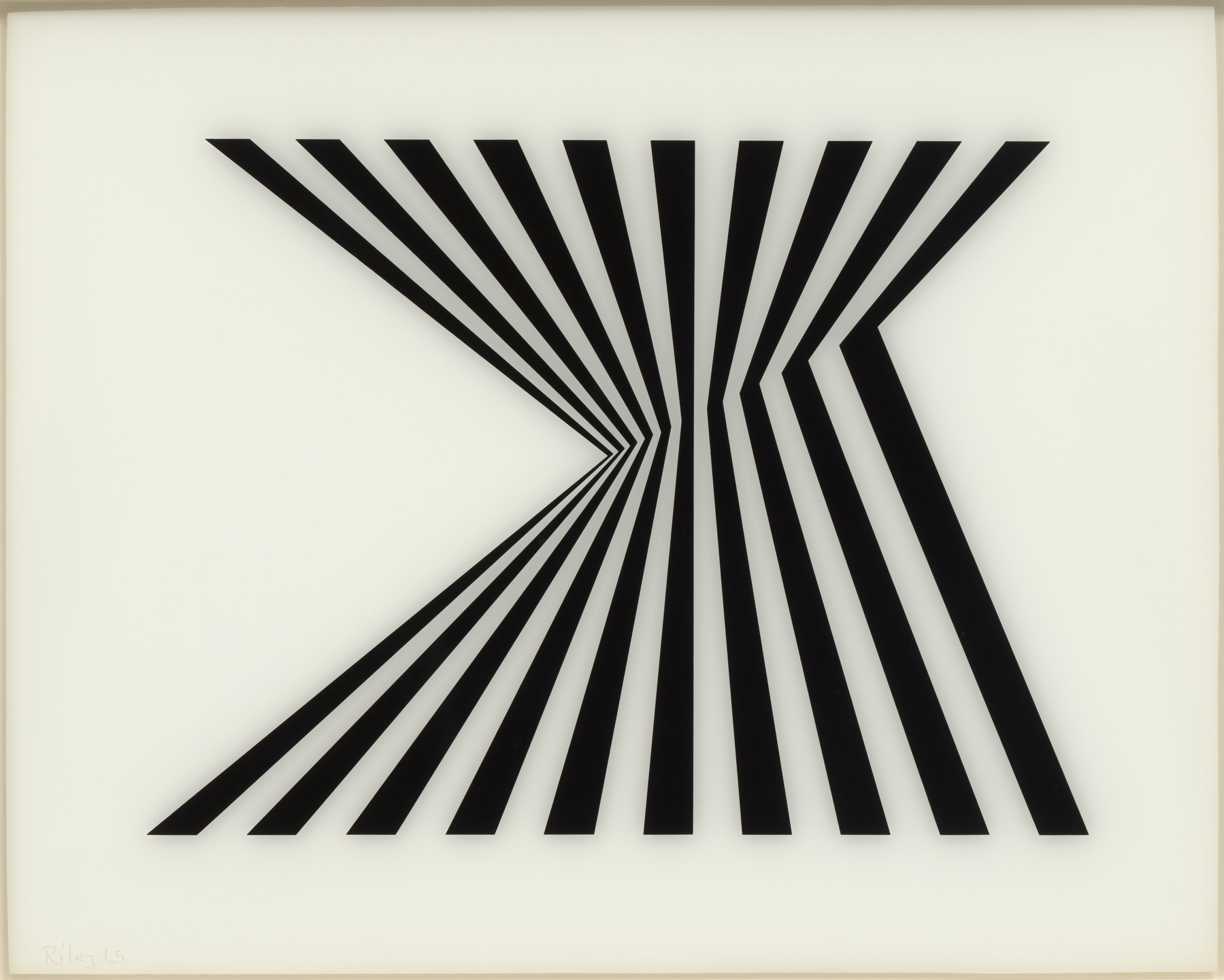 Bridget Riley. Untitled (Fragment 1) from Fragments. 1965