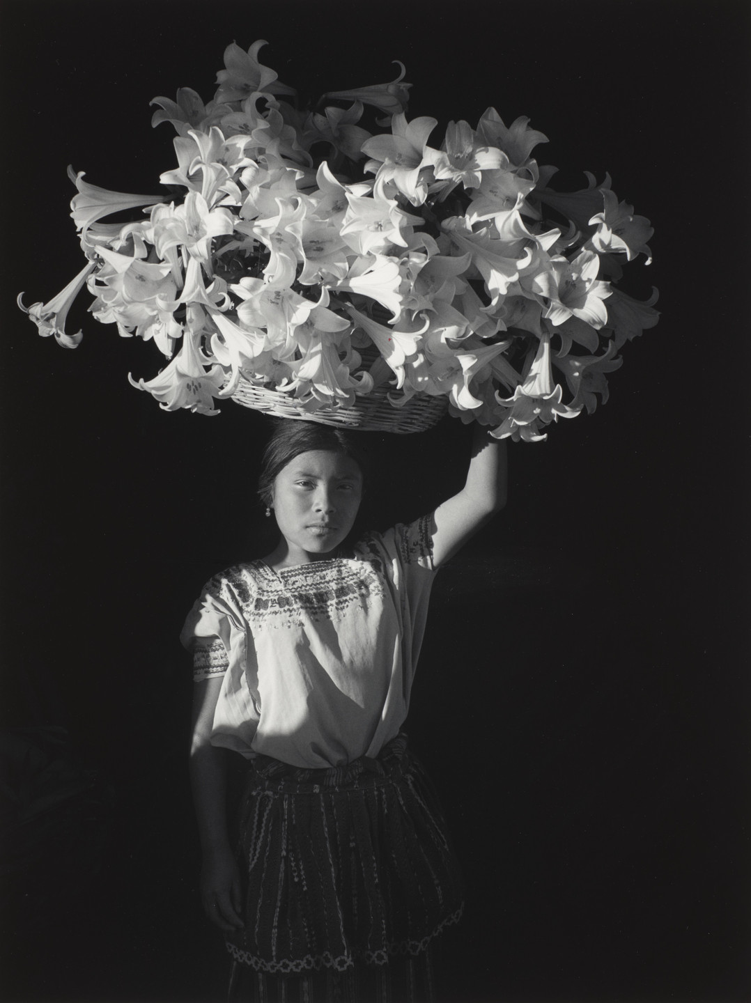 Flor Garduño. Canasta de Luz, Guatemala (Basket of Light), from series &#34;Witnesses of Time&#34;. 1989