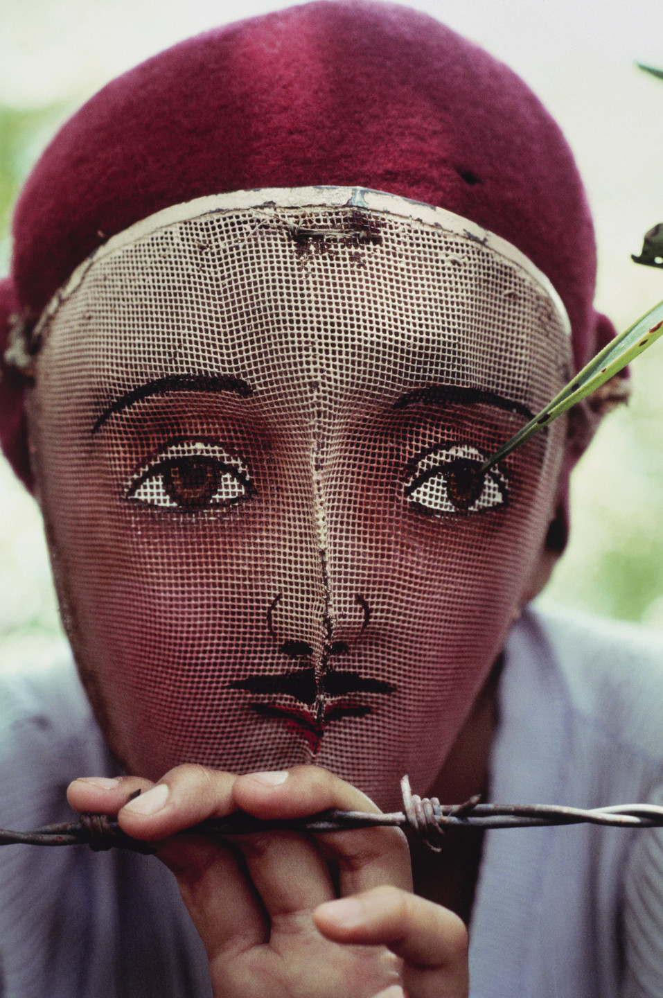 Susan Meiselas. Traditional mask used in the popular insurrection, Monimbo, Nicaragua. 1978
