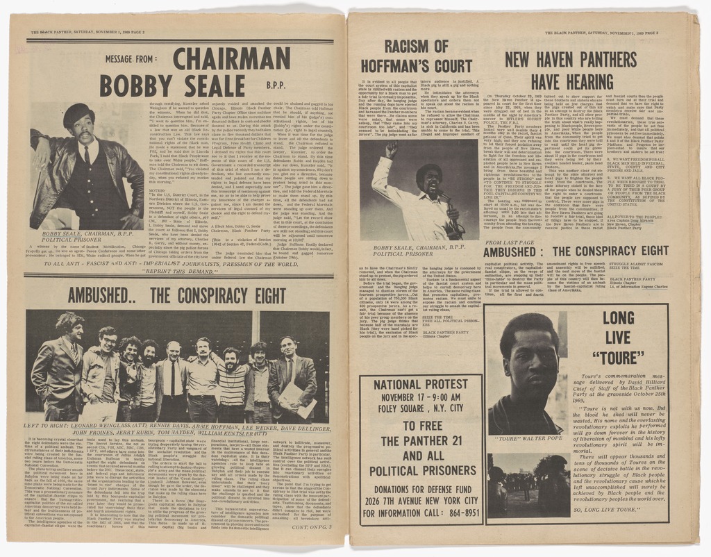 The Black Panther Newspaper, vol. 3, no. 28 (Bobby & Huey: Politcal Prisoners of USA Fascism)