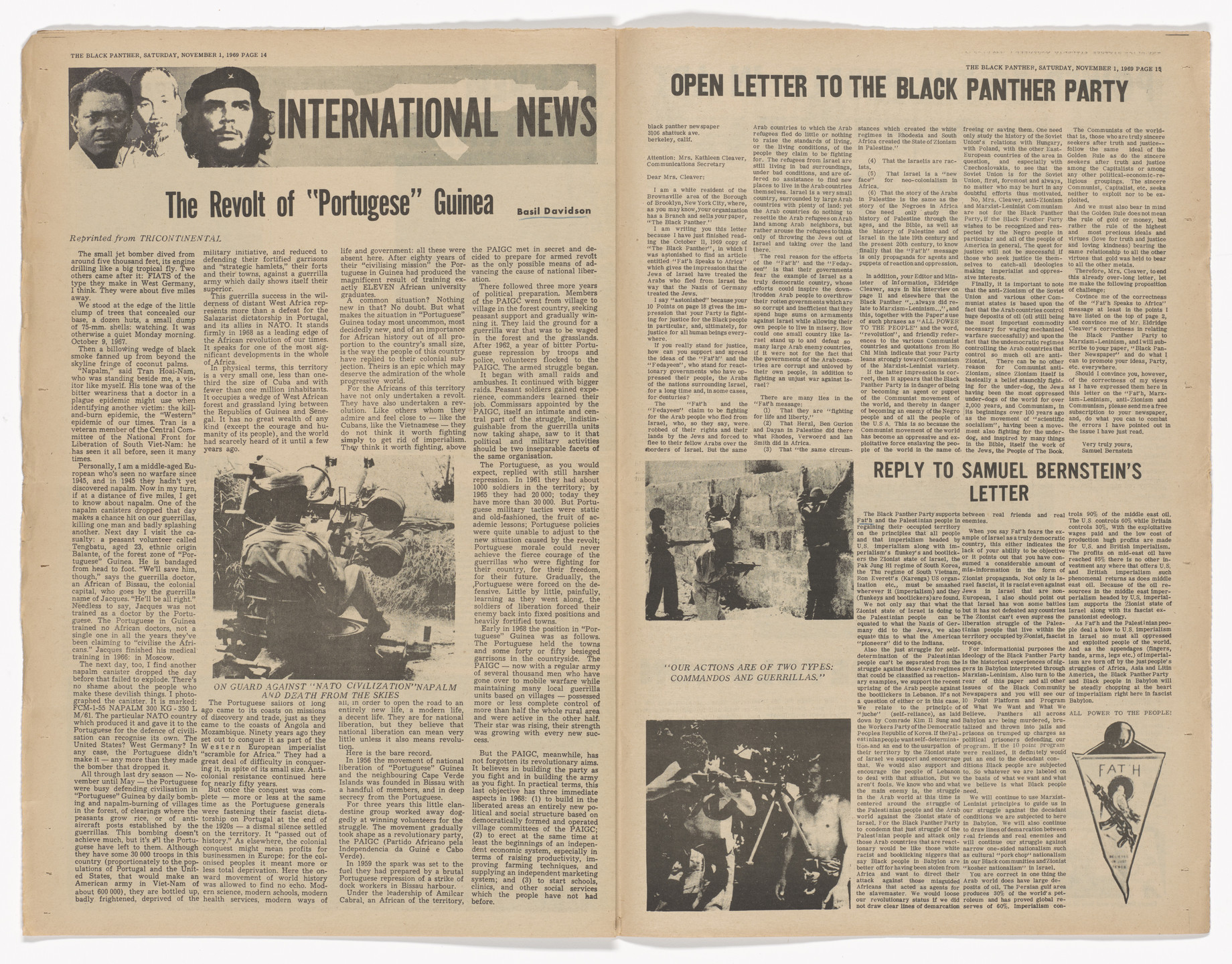 Emory Douglas. The Black Panther Newspaper, vol. 3, no. 28 (Bobby &amp; Huey: Politcal Prisoners of USA Fascism). 1969
