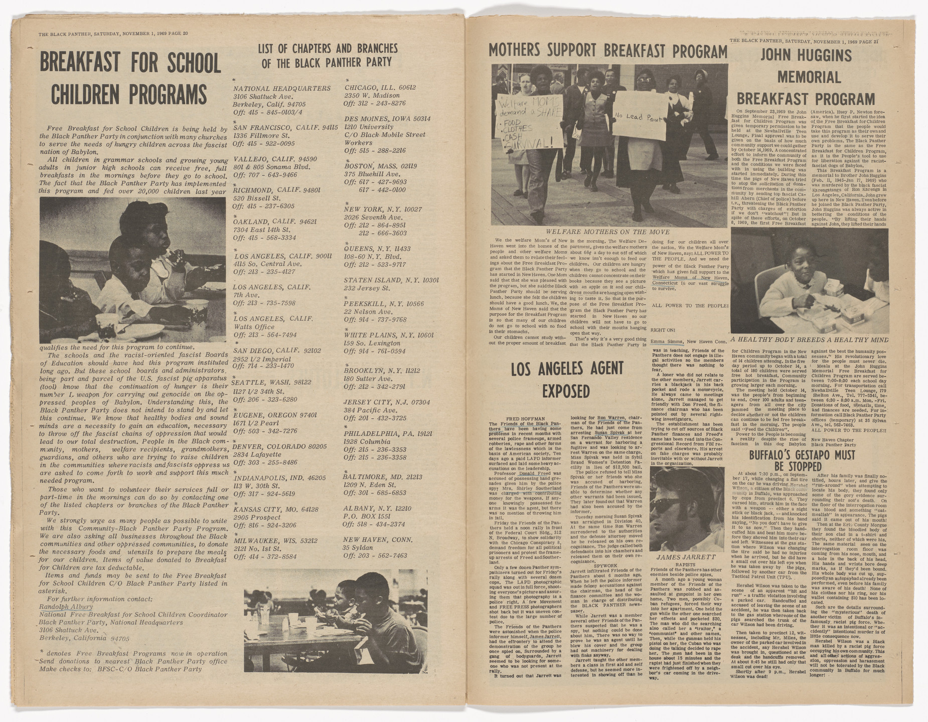 Emory Douglas. The Black Panther Newspaper, vol. 3, no. 28 (Bobby &amp; Huey: Politcal Prisoners of USA Fascism). 1969