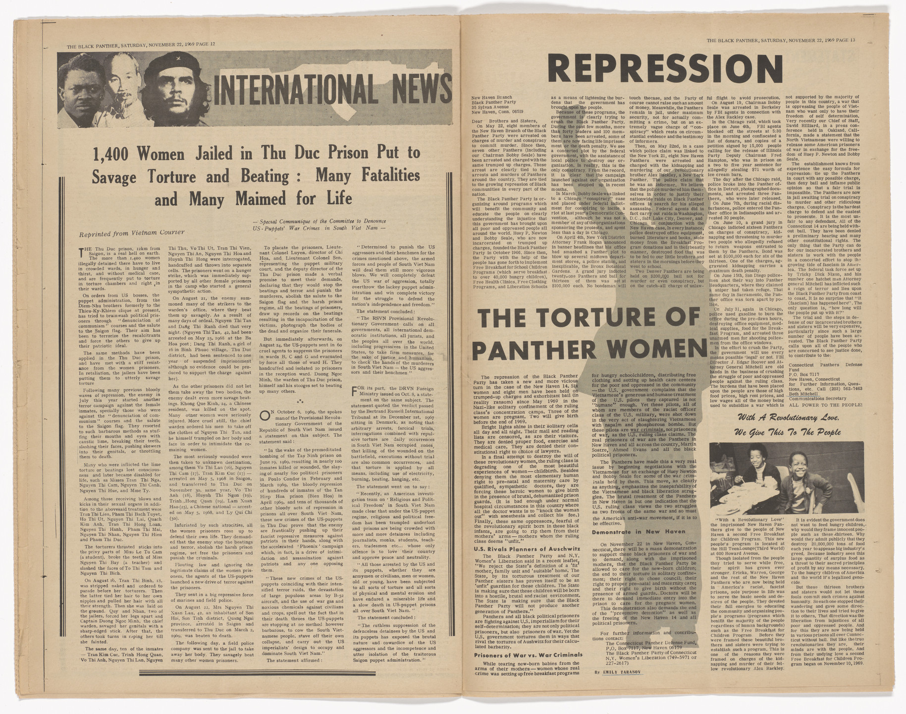 Emory Douglas. The Black Panther Newspaper, vol. 3, no. 31 (Even the ...