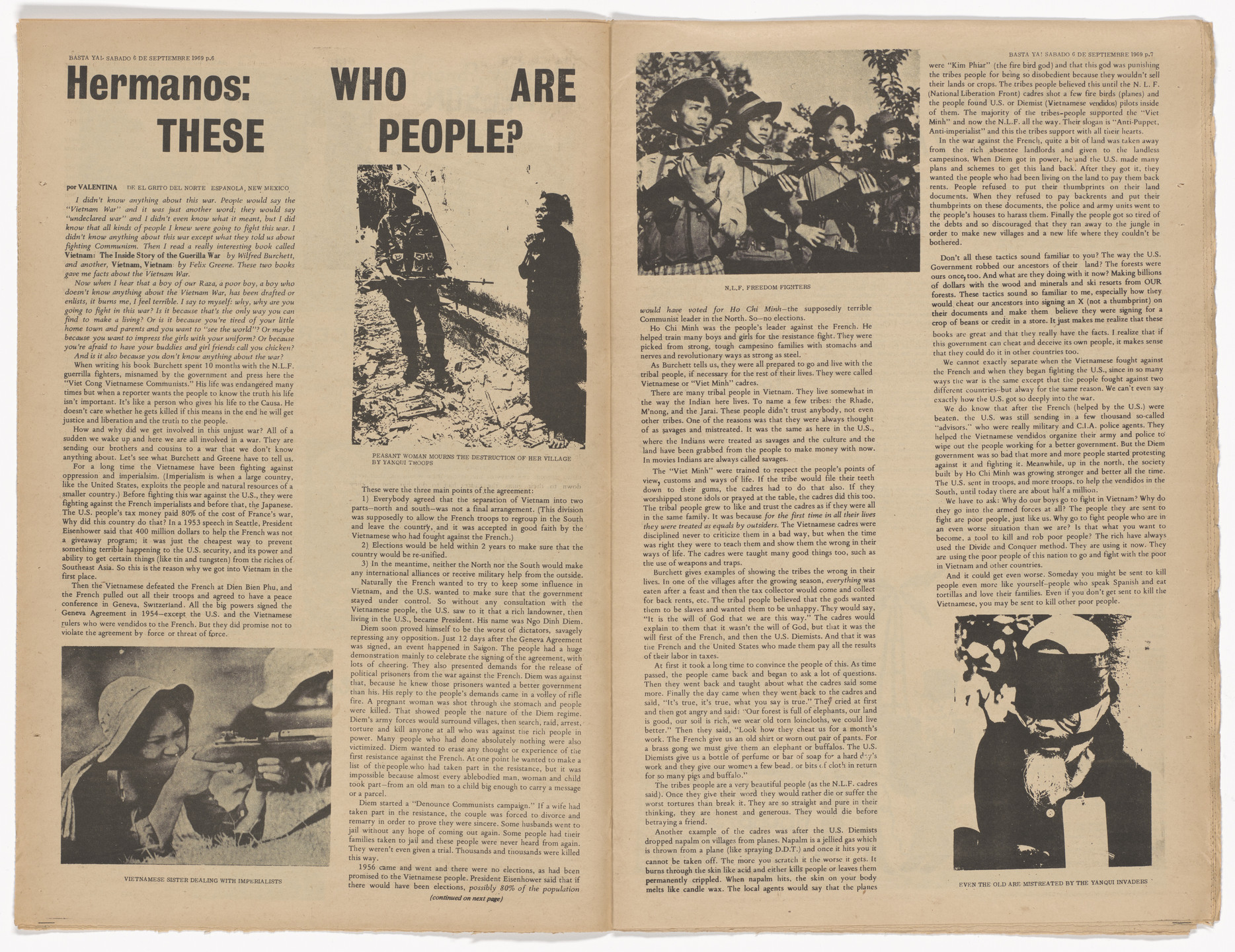 Emory Douglas, Yolanda Lopez. The Black Panther Newspaper, vol. 3, no. 20 (Huey Newton, Eldridge Cleaver, Bobby Seale). 1969
