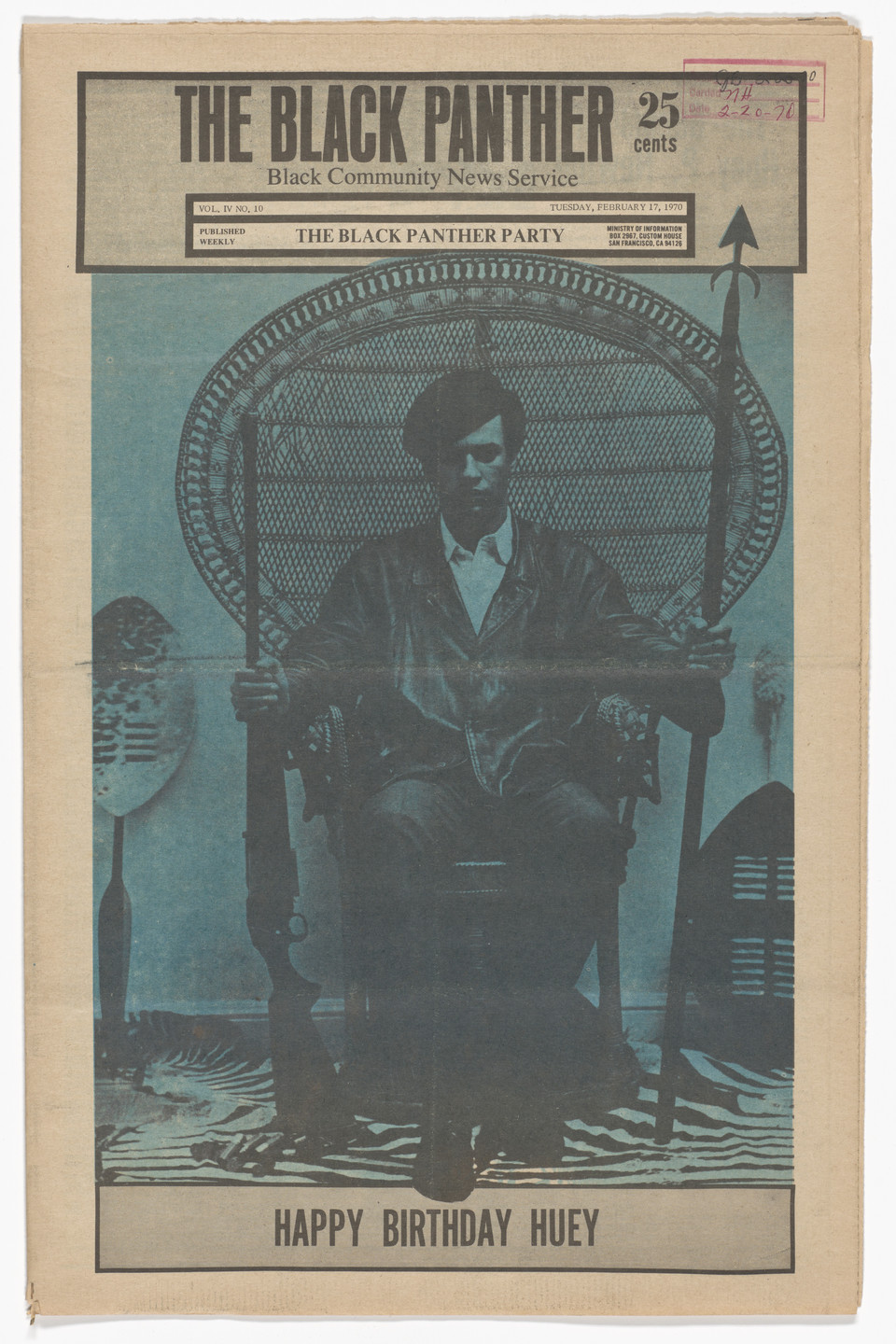 Emory Douglas. The Black Panther Newspaper, vol. 4, no.10