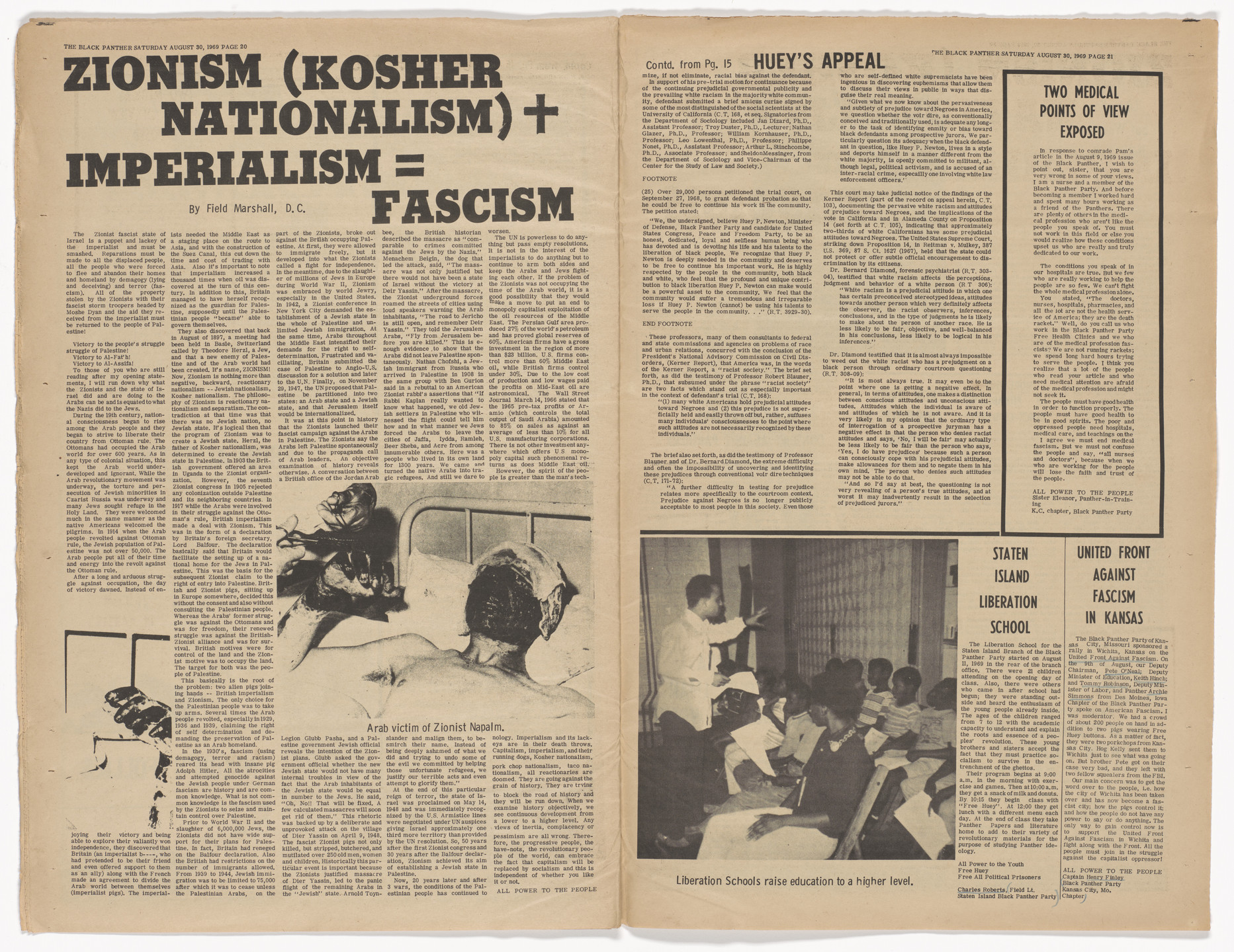 Emory Douglas. The Black Panther Newspaper, vol. 3, no. 19 (Kidnapped). 1969
