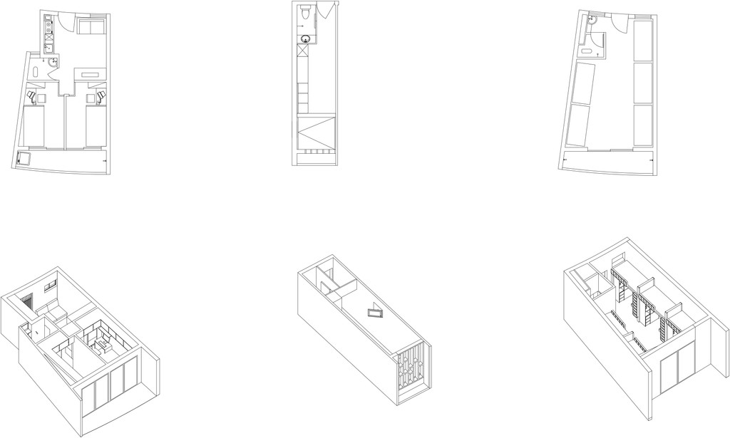 Tulou Collective Housing, Nanhai, Guandong, China (Perspectives of unit types)
