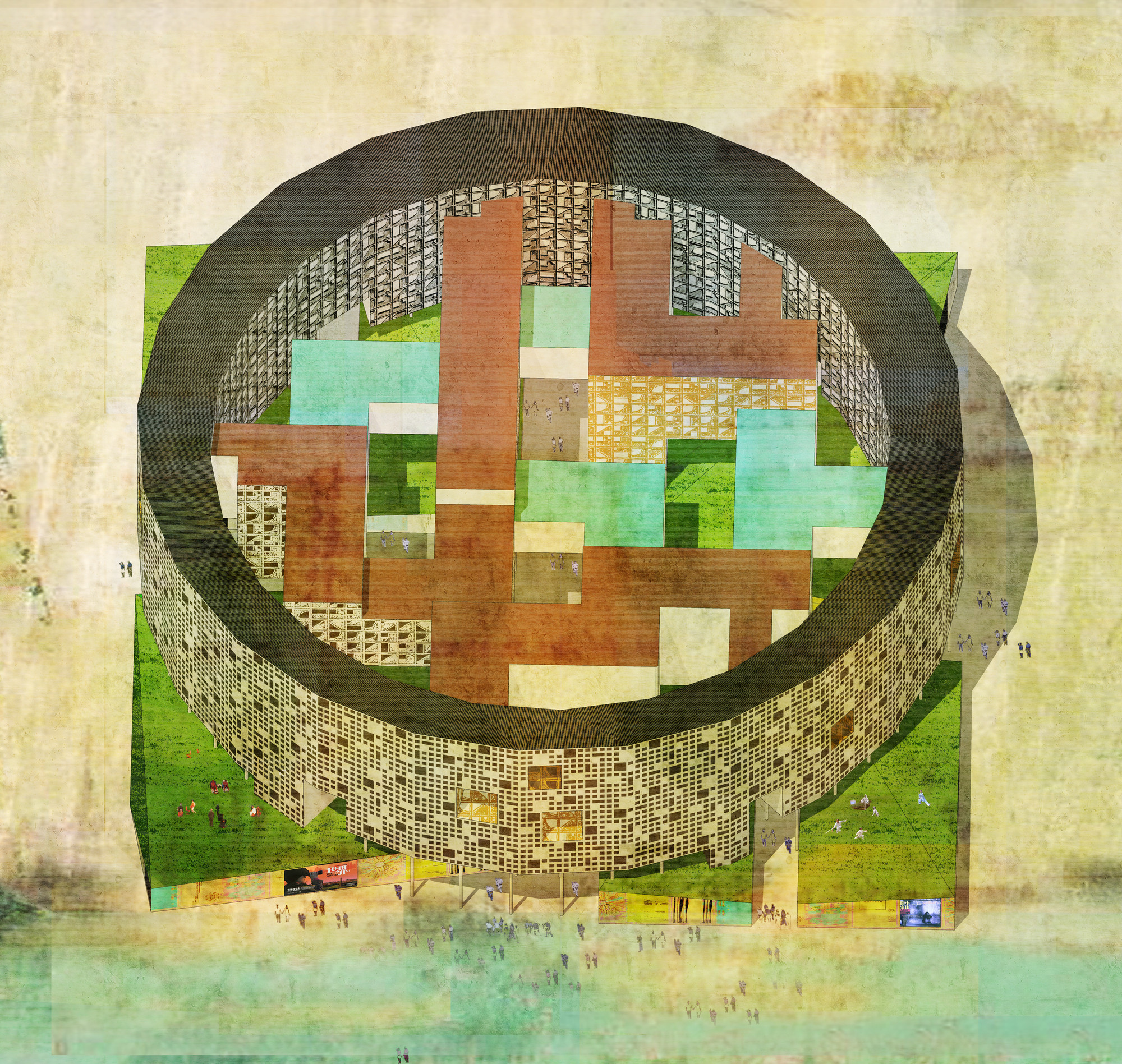 Xiao Du Liu, Yan Meng, Hui Wang. Tulou Collective Housing, Nanhai, Guandong, China