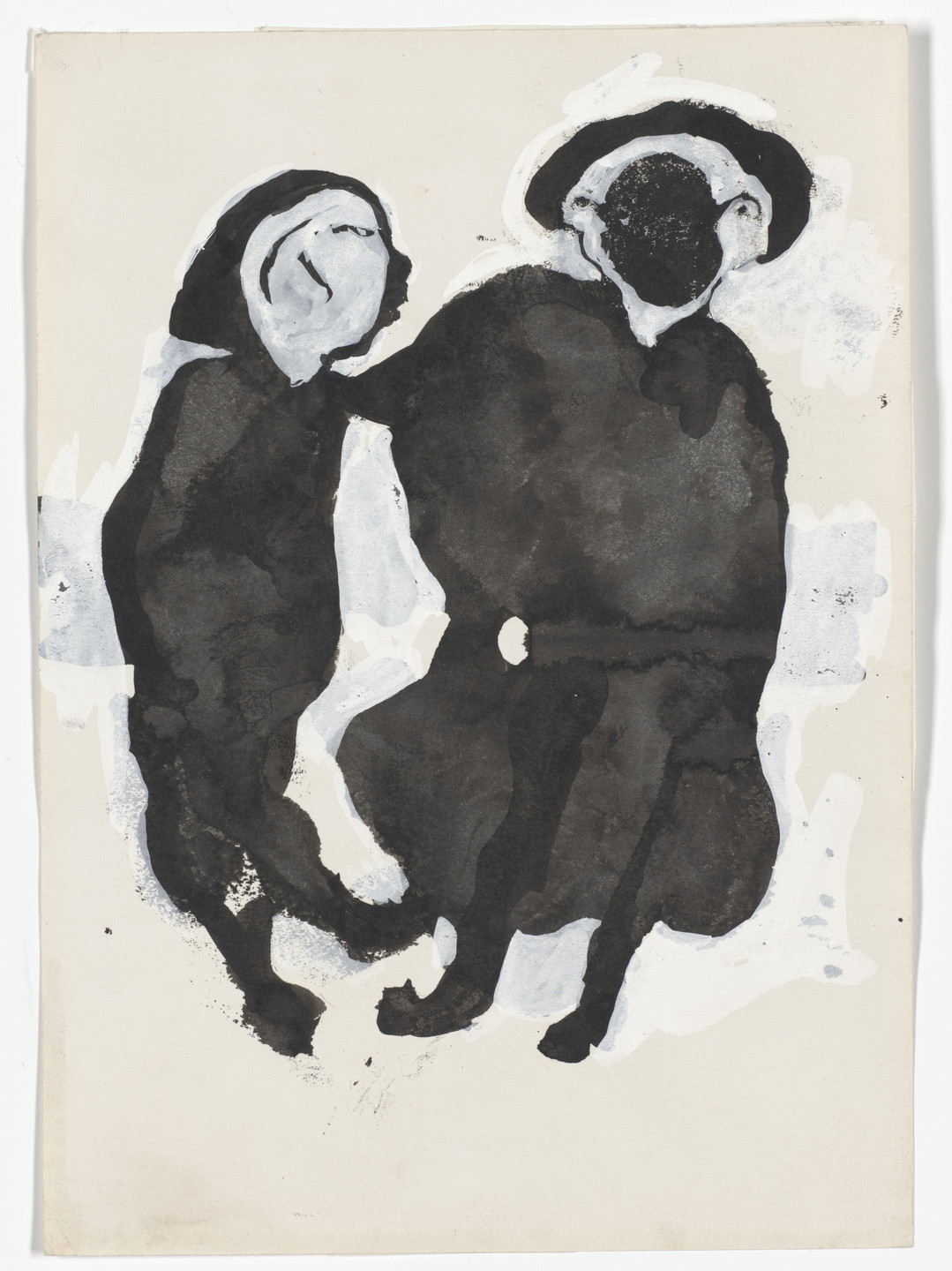 Kamala Ibrahim Ishag. Father and Daughter from Figures and Spirits. 1972