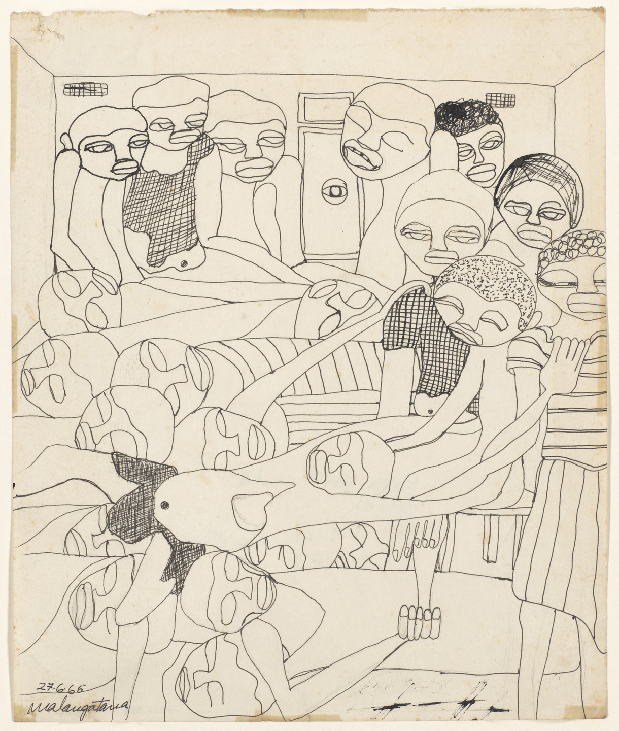 Malangatana Valente Ngwenya. Untitled. 1965