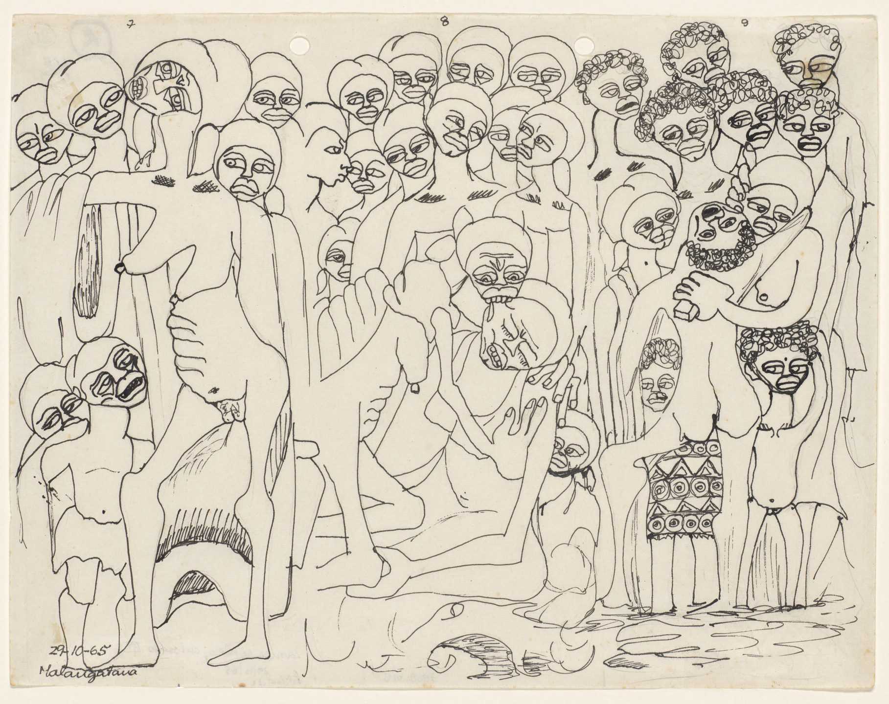Malangatana Valente Ngwenya. Madness of Maria Chissano III (Loucura de Maria Chissano III). 1965