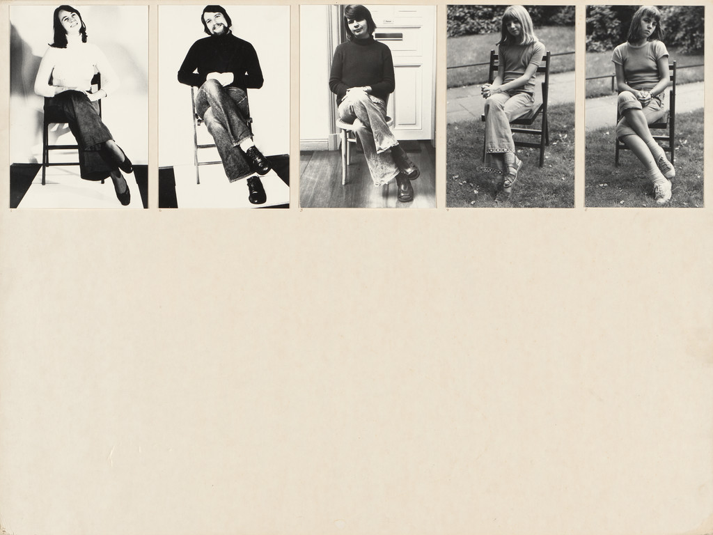 Panel from Let's Take Back Our Space: 'Female' and 'Male' Body Language as a Result of Patriarchal Structures, Marianne Wex, 1977