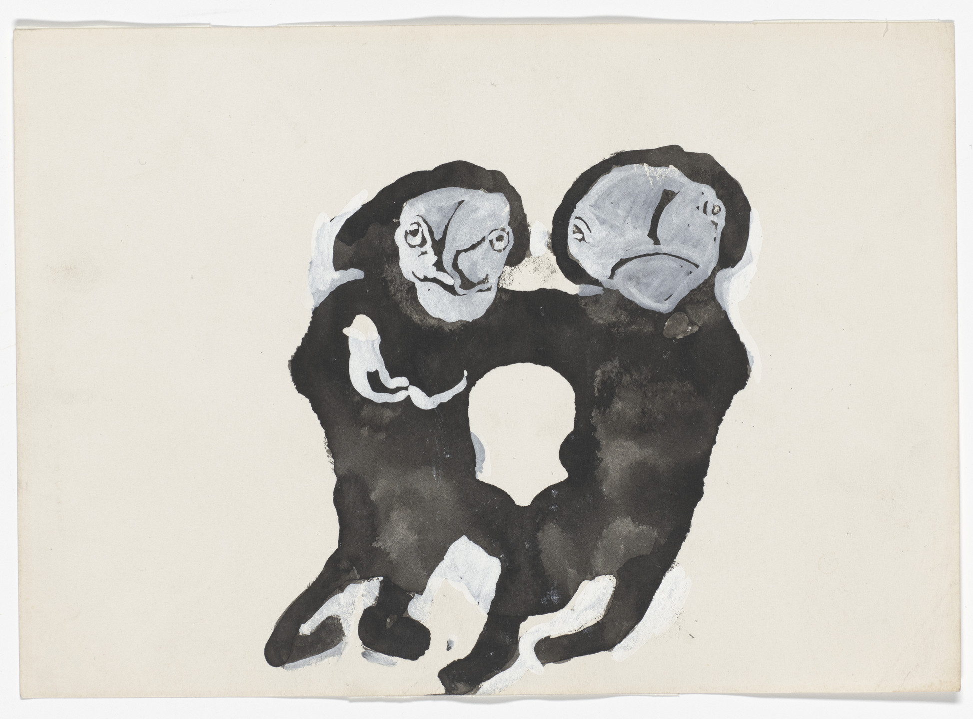 Kamala Ibrahim Ishag. Friends from Figures and Spirits. 1972