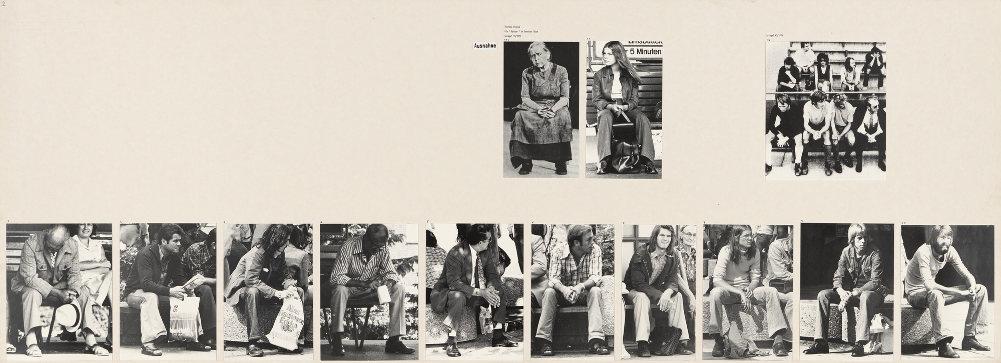 Marianne Wex. Panel from Let's Take Back Our Space: 'Female' and 'Male' Body Language as a Result of Patriarchal Structures
