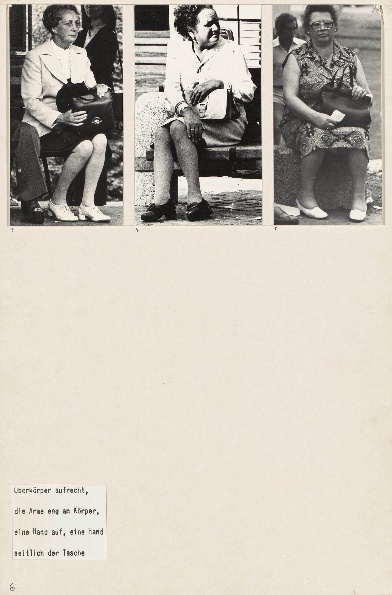 Marianne Wex. Panel from Let's Take Back Our Space: 'Female' and 'Male' Body Language as a Result of Patriarchal Structures