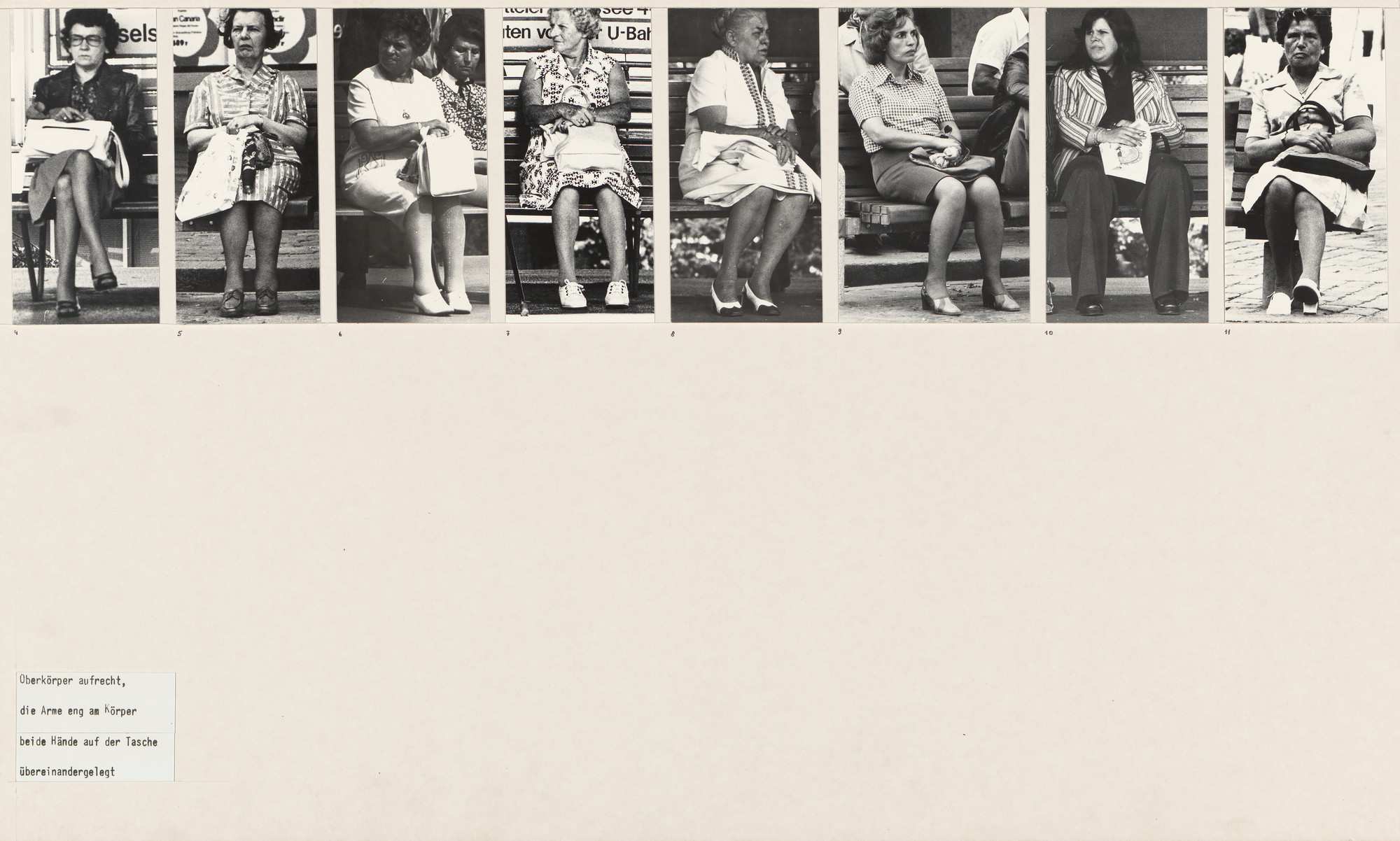 Marianne Wex. Panel from Let's Take Back Our Space: 'Female' and 'Male' Body Language as a Result of Patriarchal Structures