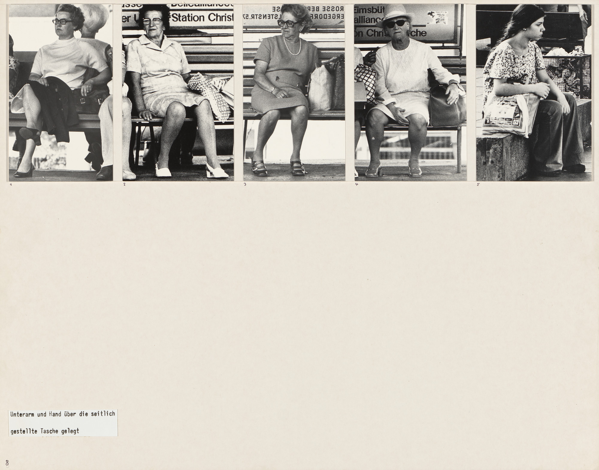 Marianne Wex. Panel from Let's Take Back Our Space: 'Female' and 'Male' Body Language as a Result of Patriarchal Structures