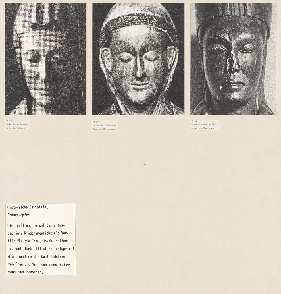 Panel from Let's Take Back Our Space: 'Female' and 'Male' Body Language as a Result of Patriarchal Structures, Marianne Wex, 1977