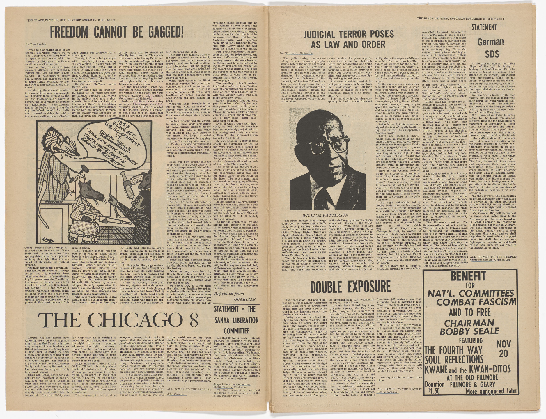 Emory Douglas. The Black Panther Newspaper, vol. 3, no. 30 (In Vietnam the Vietnamese say). 1969