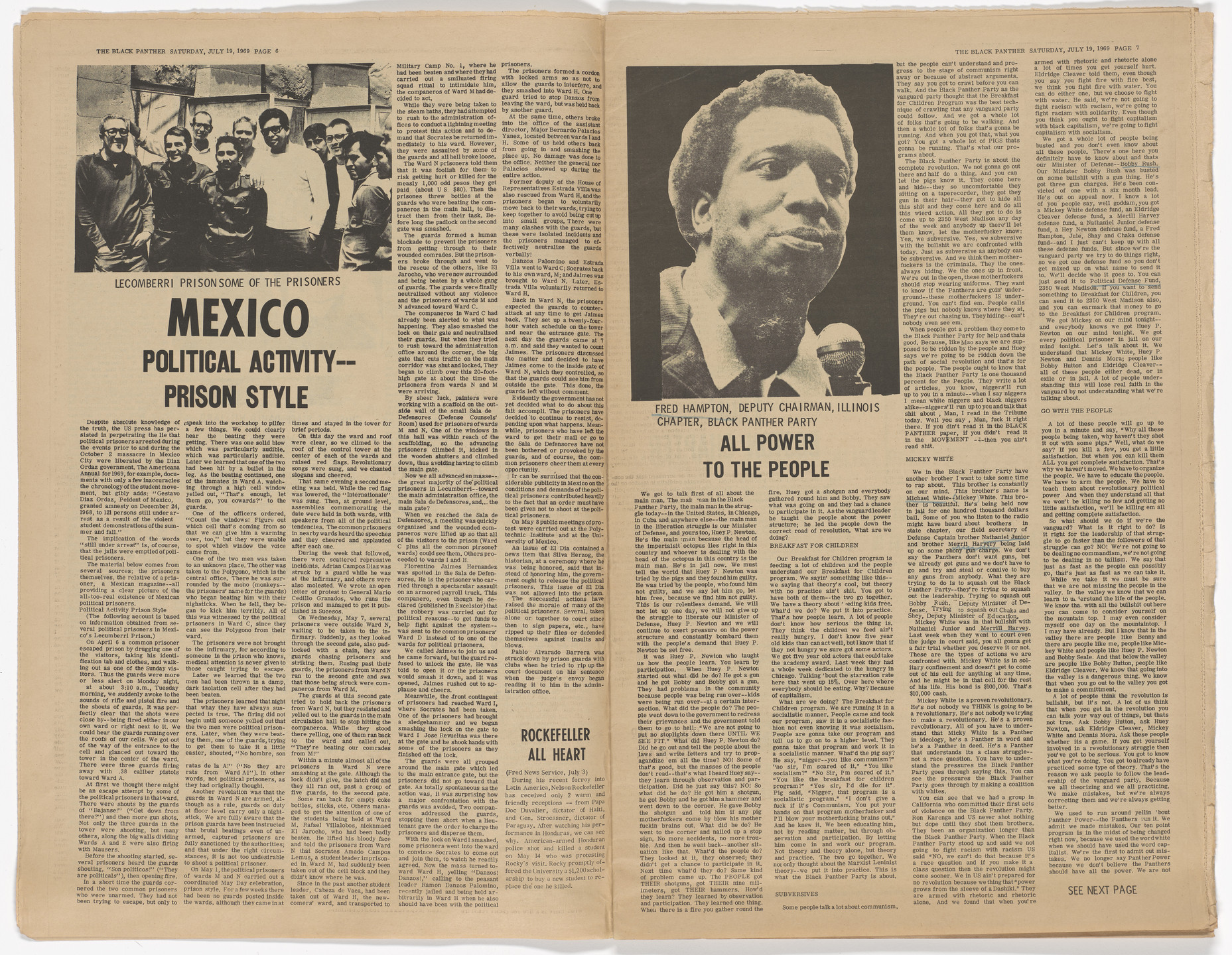 Emory Douglas. The Black Panther Newspaper, vol. 3, no. 13 (Avaricious Businessman). 1969