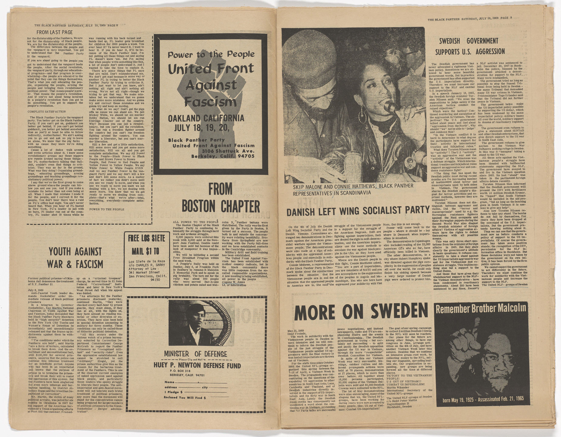 Emory Douglas. The Black Panther Newspaper, vol. 3, no. 13 (Avaricious Businessman). 1969