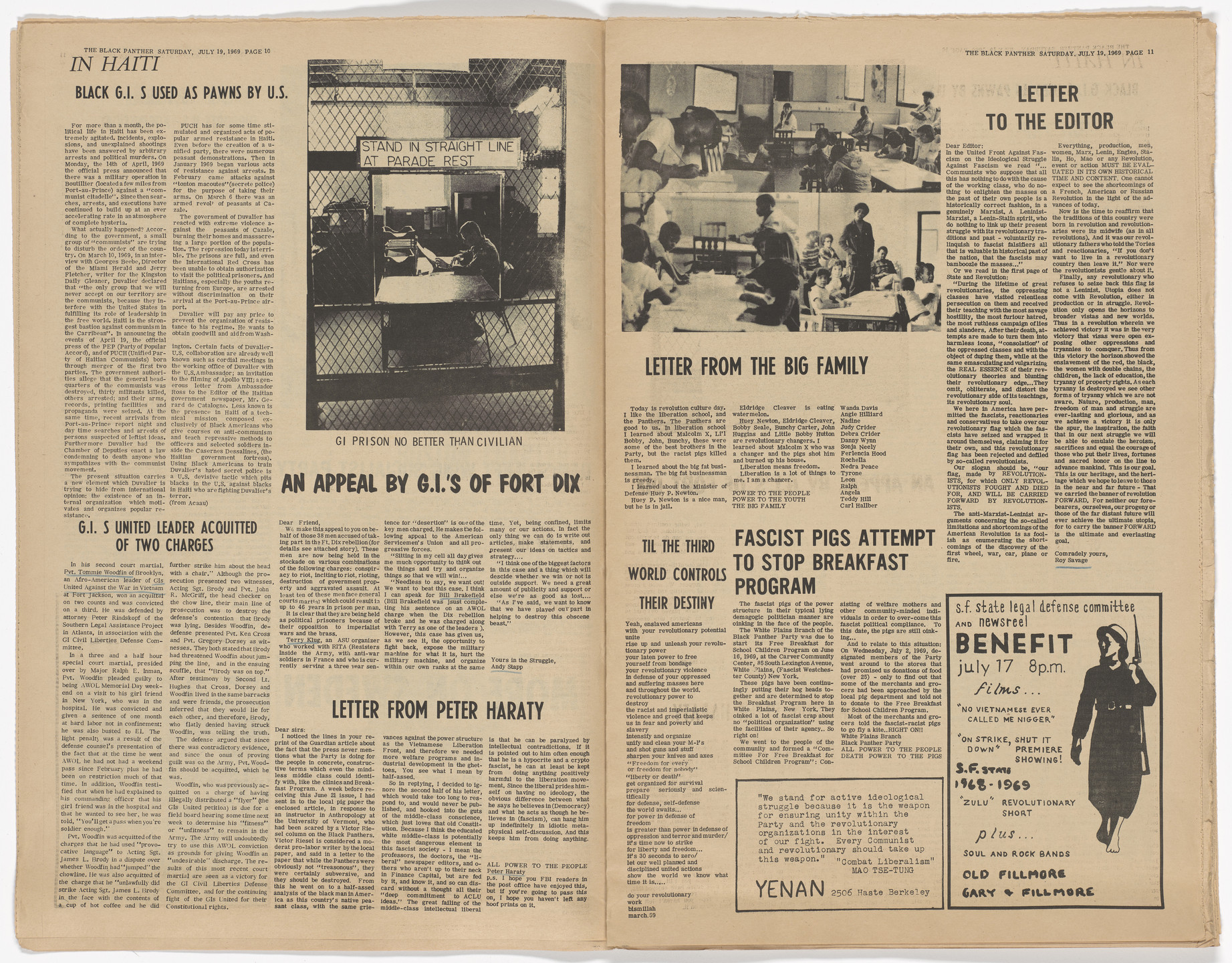 Emory Douglas. The Black Panther Newspaper, vol. 3, no. 13 (Avaricious Businessman). 1969