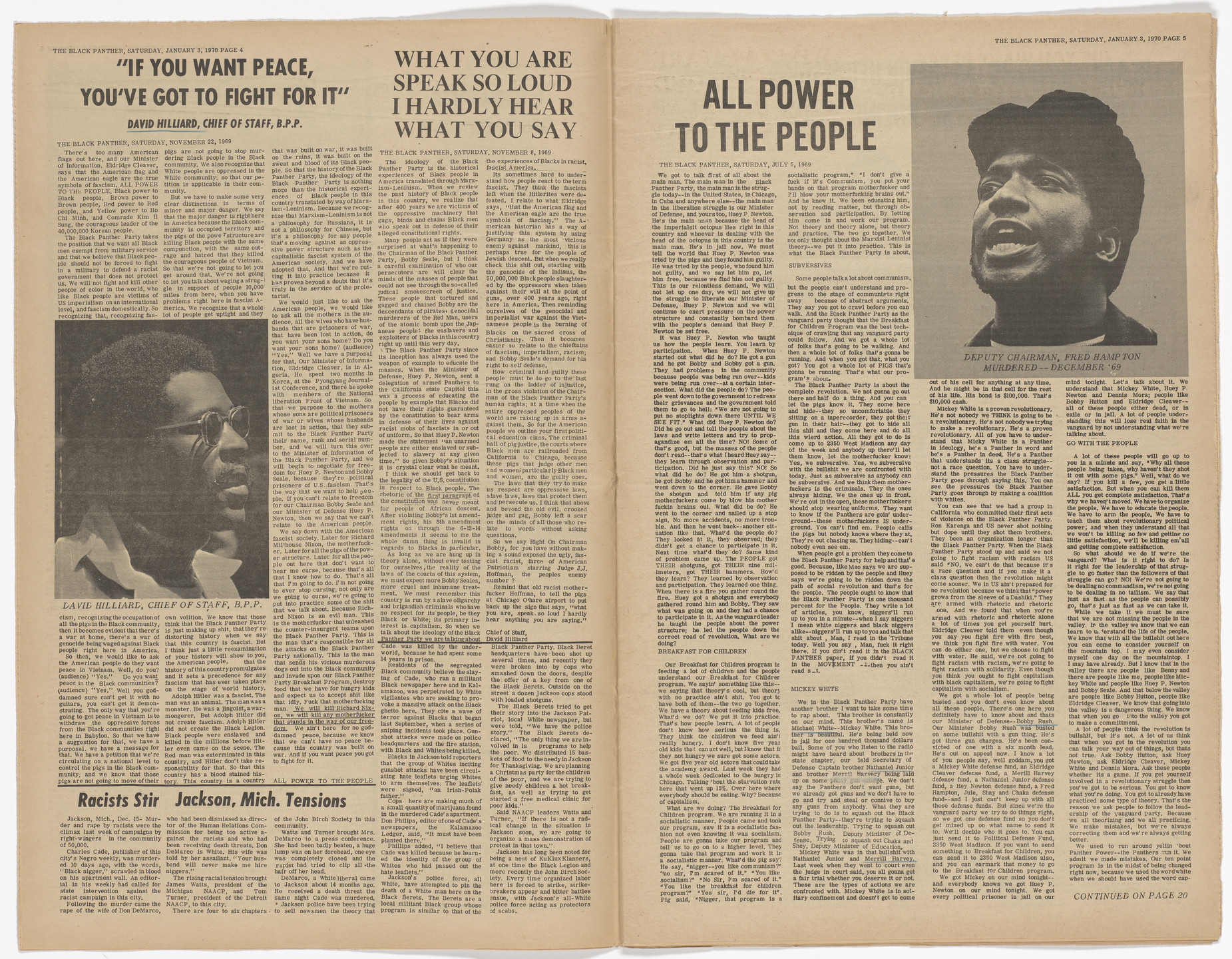 Emory Douglas. The Black Panther Newspaper, vol. 4, no. 5 (Selected works of the black panther party). 1970