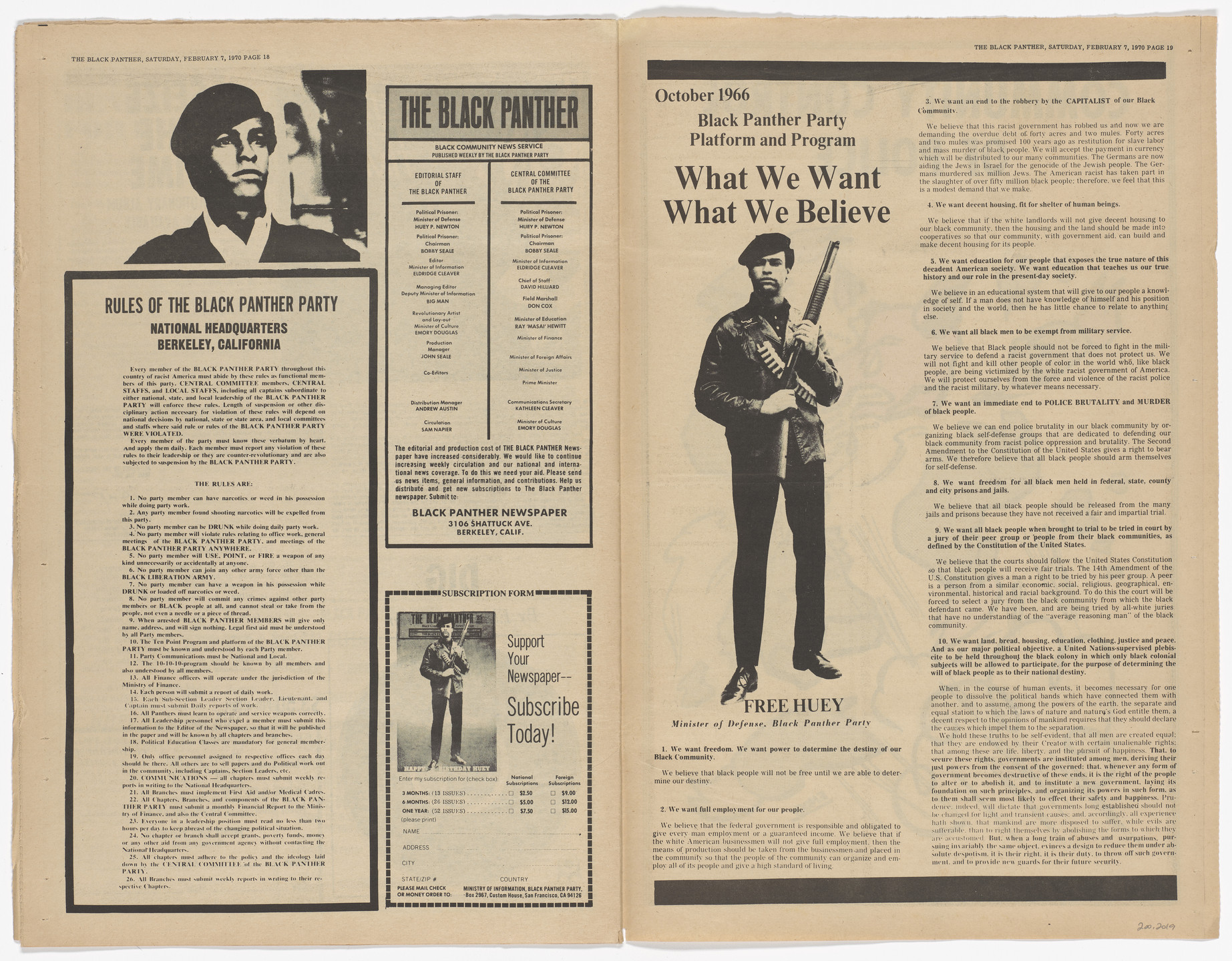 Emory Douglas. The Black Panther Newspaper, vol. 4, no. 9 (Judge Murtaugh: The True Symbol of Fascism). 1970