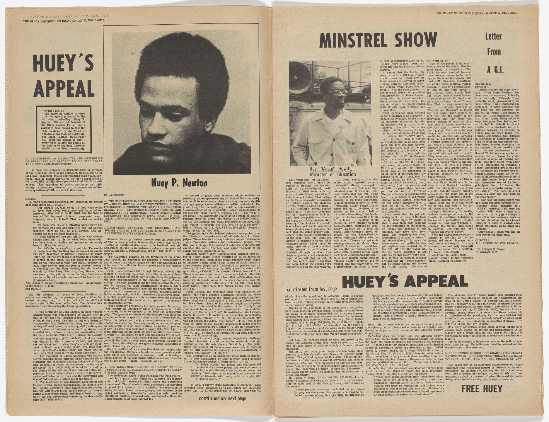 Emory Douglas, Yolanda Lopez. The Black Panther Newspaper, vol. 3, no. 17 (Eldridge Cleaver&#39;s new baby). 1969